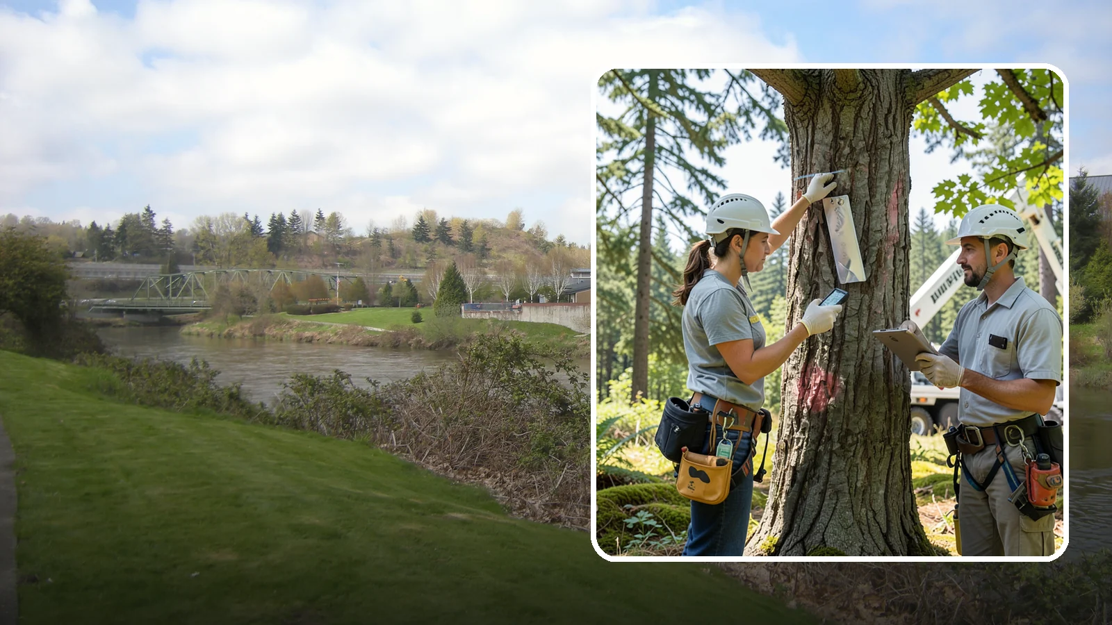 GPS tree inventory in Tukwila, King County, WA - A location-based inventory of trees using GPS.