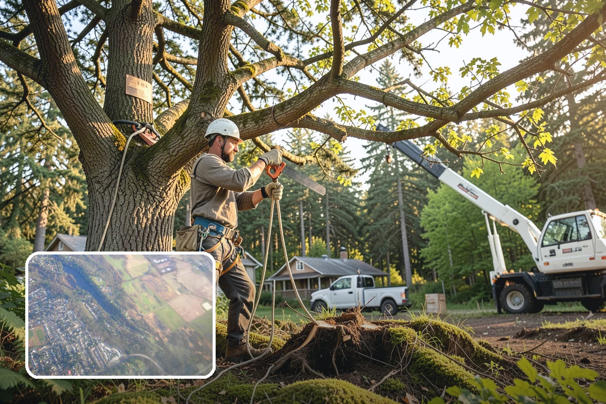 Green waste hauling in Algona, King County, WA - Turns removed wood and debris into usable products