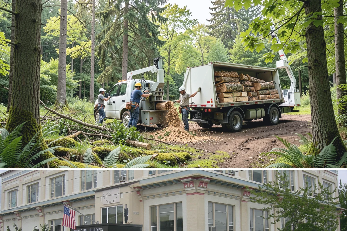 Green waste hauling in Anacortes, Skagit County, WA - This service is performed year-round to clear organic debris after tree work but may face challenges during wet seasons when high...