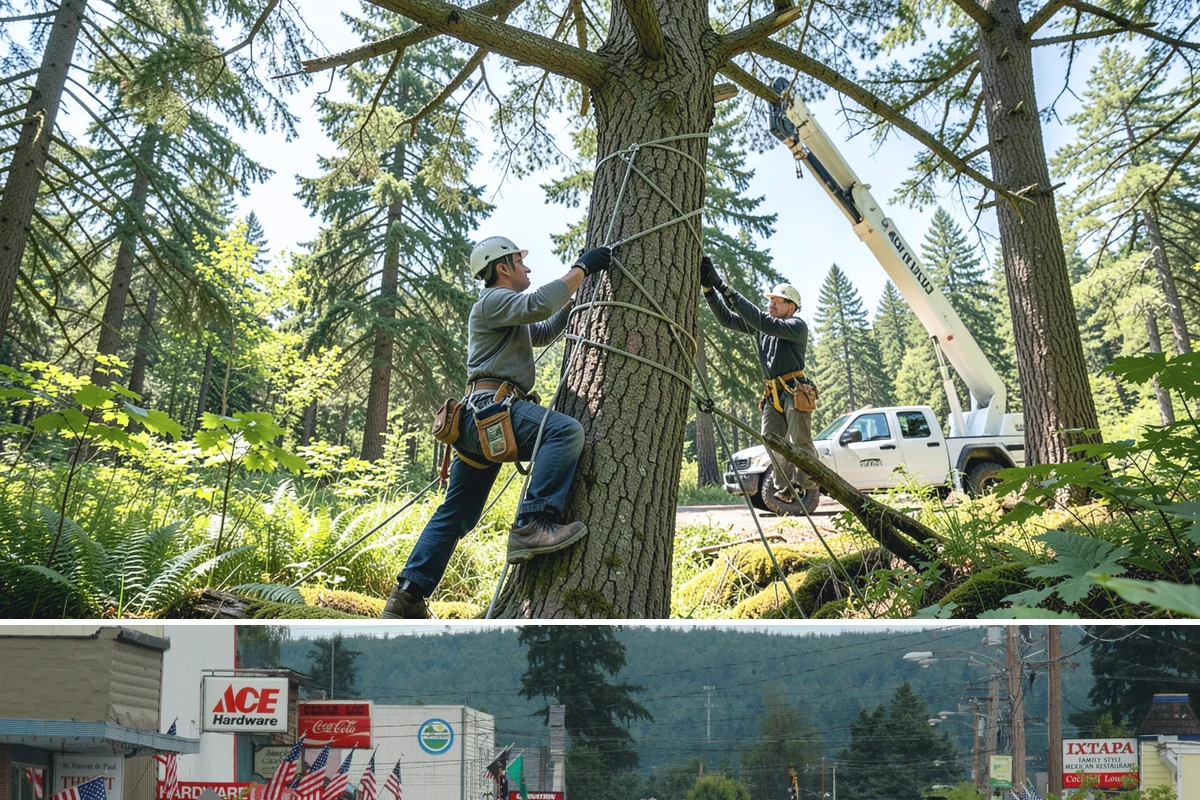 Green waste hauling in Carnation, King County, WA - This service is performed year-round to clear organic debris after tree work but may face challenges during wet seasons when high...