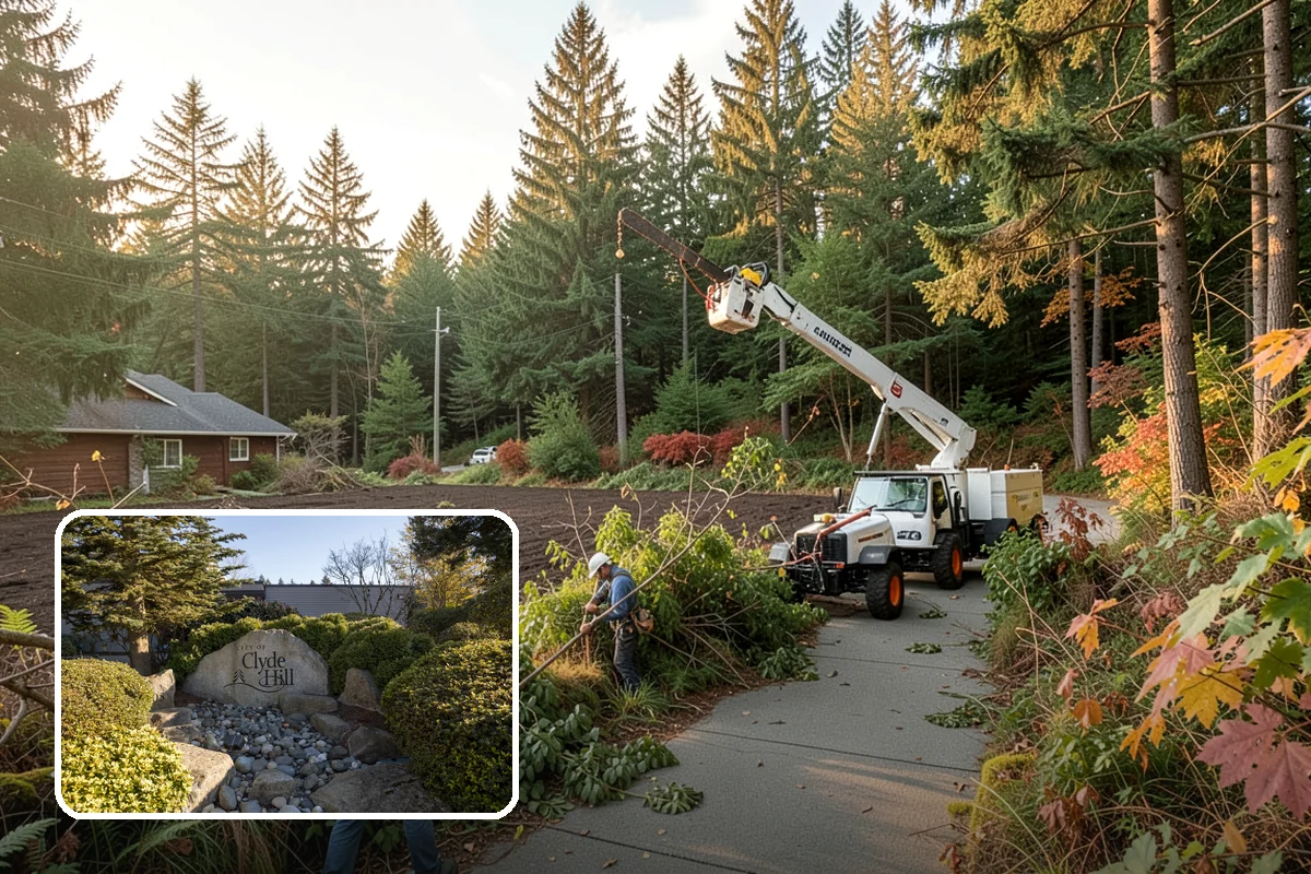 Green waste hauling in Clyde Hill, King County, WA - Turns removed wood and debris into usable products