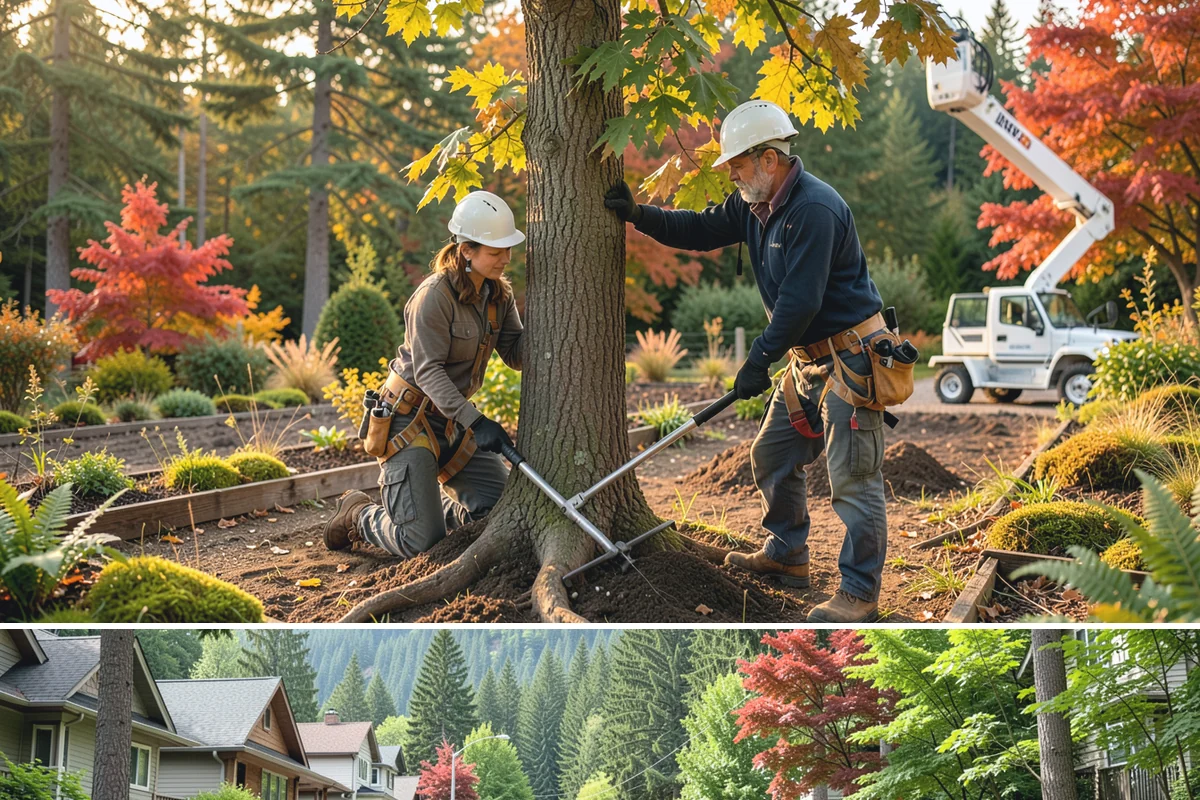Green waste hauling in Darrington, Snohomish County, WA - This service is performed year-round to clear organic debris after tree work but may face challenges during wet seasons when high...
