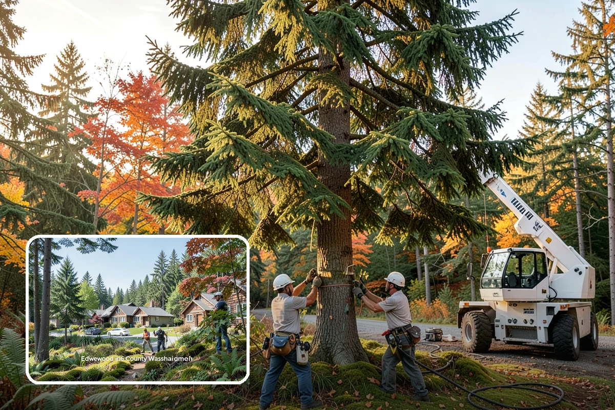 Green waste hauling in Edgewood, Pierce County, WA - Turns removed wood and debris into usable products