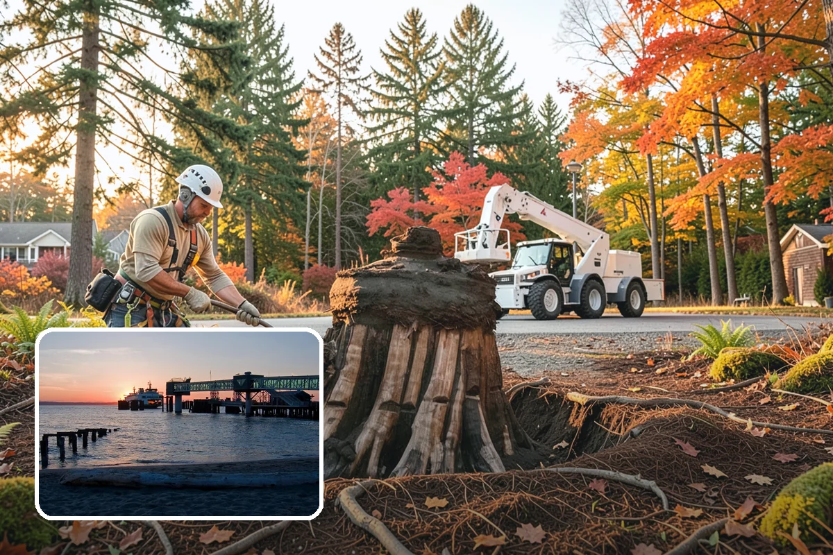 Green waste hauling in Edmonds, Snohomish County, WA - Turns removed wood and debris into usable products