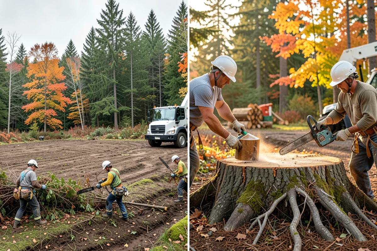 Green waste hauling in Everett, Snohomish County, WA - Sort material by type and size