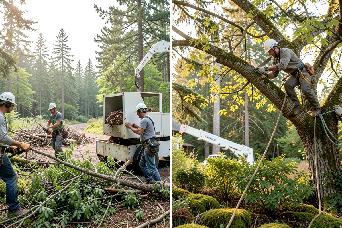 Green waste hauling in Federal Way, King County, WA - Sort material by type and size