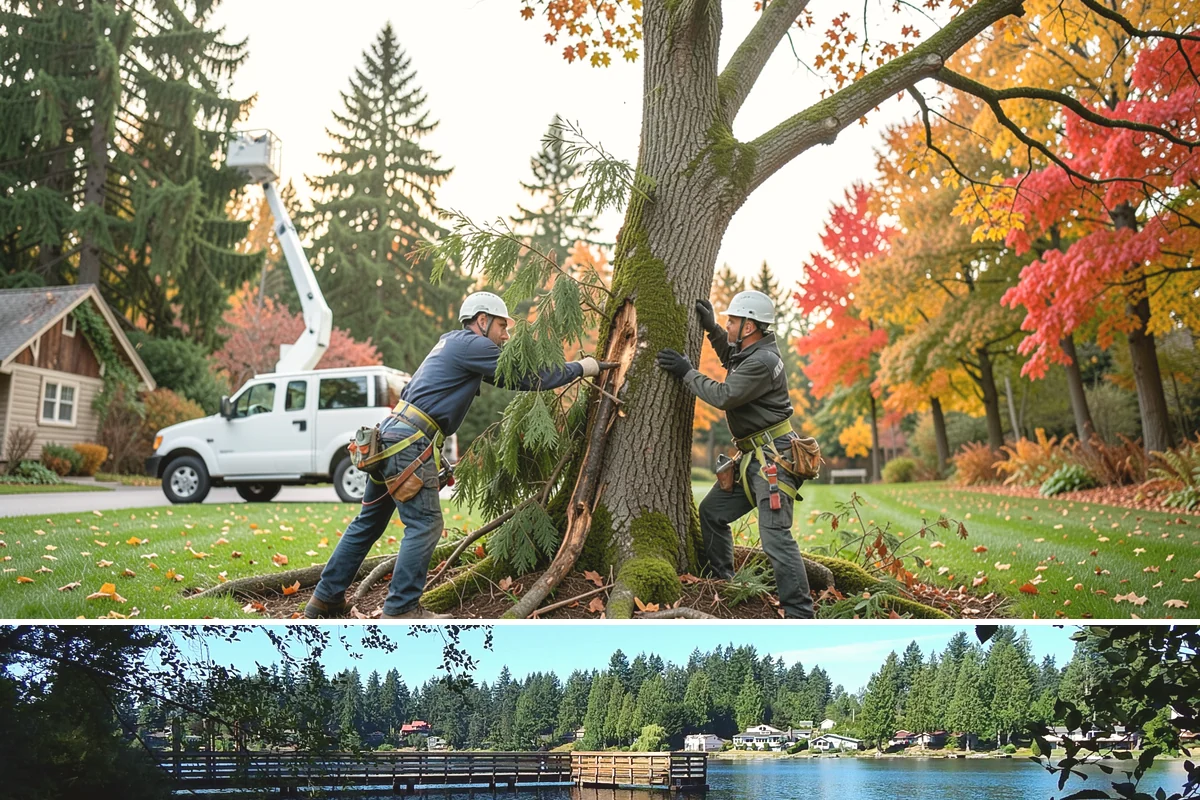 Green waste hauling in Federal Way, King County, WA - This service is performed year-round to clear organic debris after tree work but may face challenges during wet seasons when high...