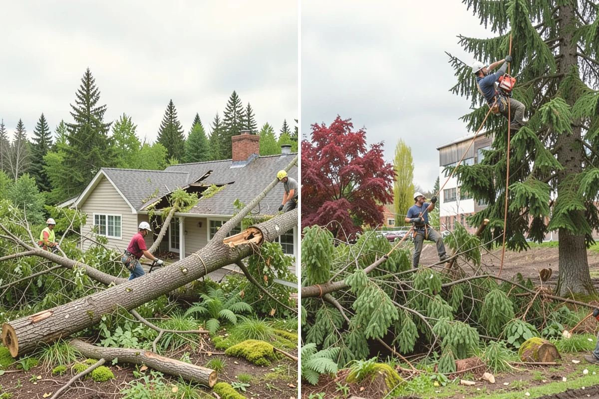 Green waste hauling in Fife, Pierce County, WA - Sort material by type and size