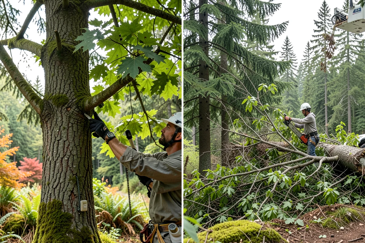 Green waste hauling in Fircrest, Pierce County, WA - Sort material by type and size
