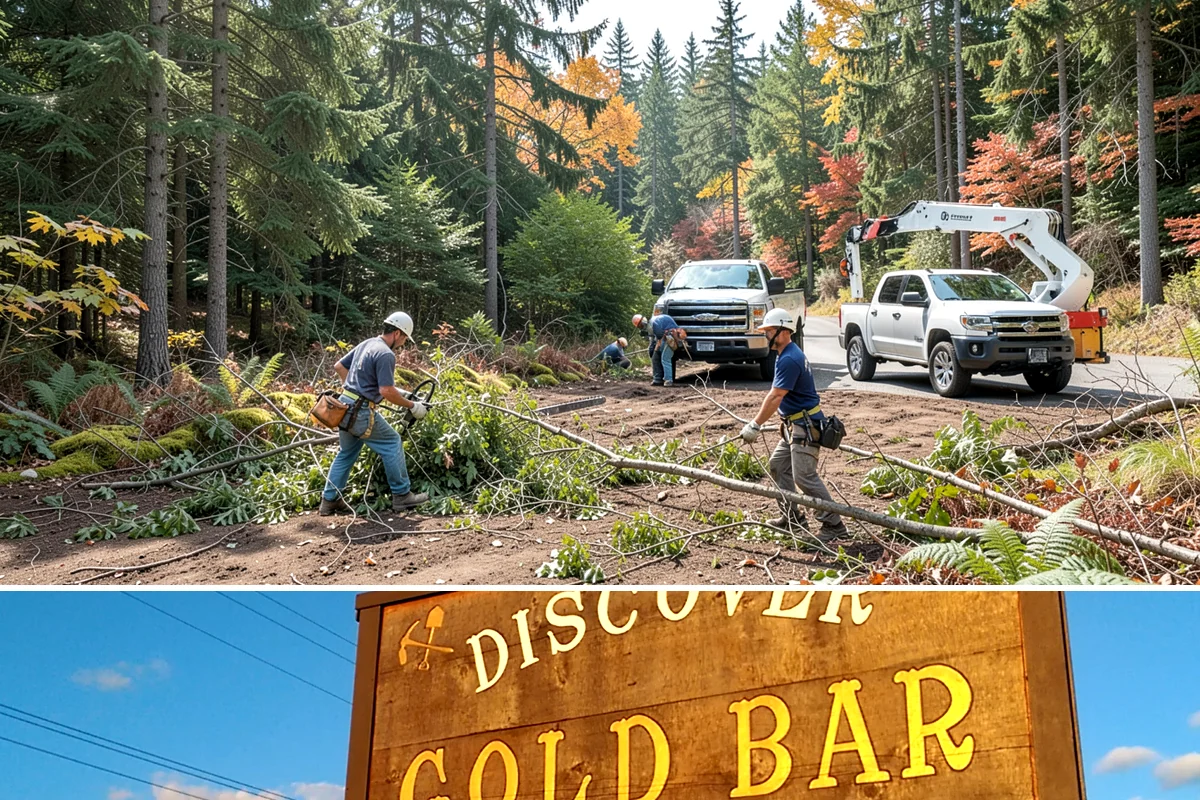 Green waste hauling in Gold Bar, Snohomish County, WA - This service is performed year-round to clear organic debris after tree work but may face challenges during wet seasons when high...