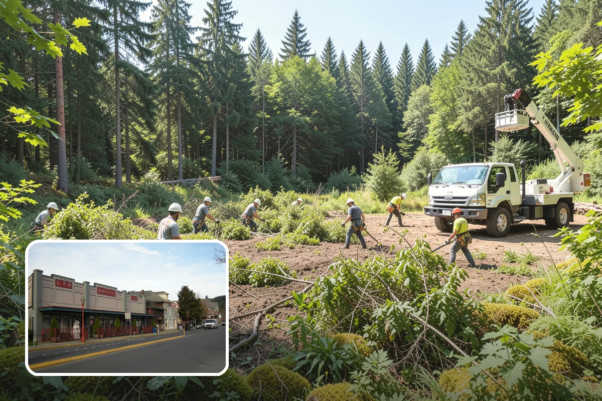 Green waste hauling in Issaquah, King County, WA - Turns removed wood and debris into usable products
