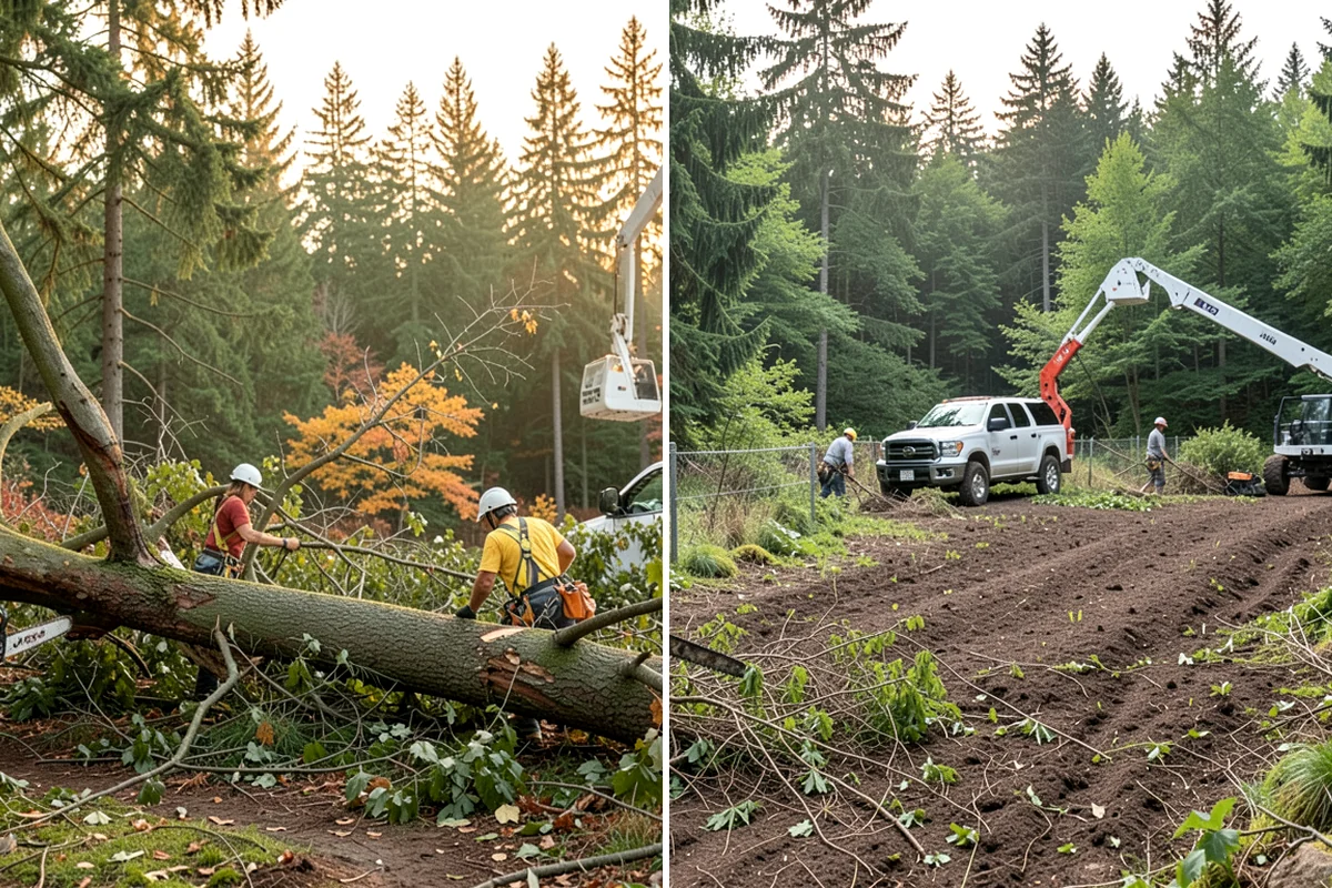 Green waste hauling in Kenmore, King County, WA - Sort material by type and size
