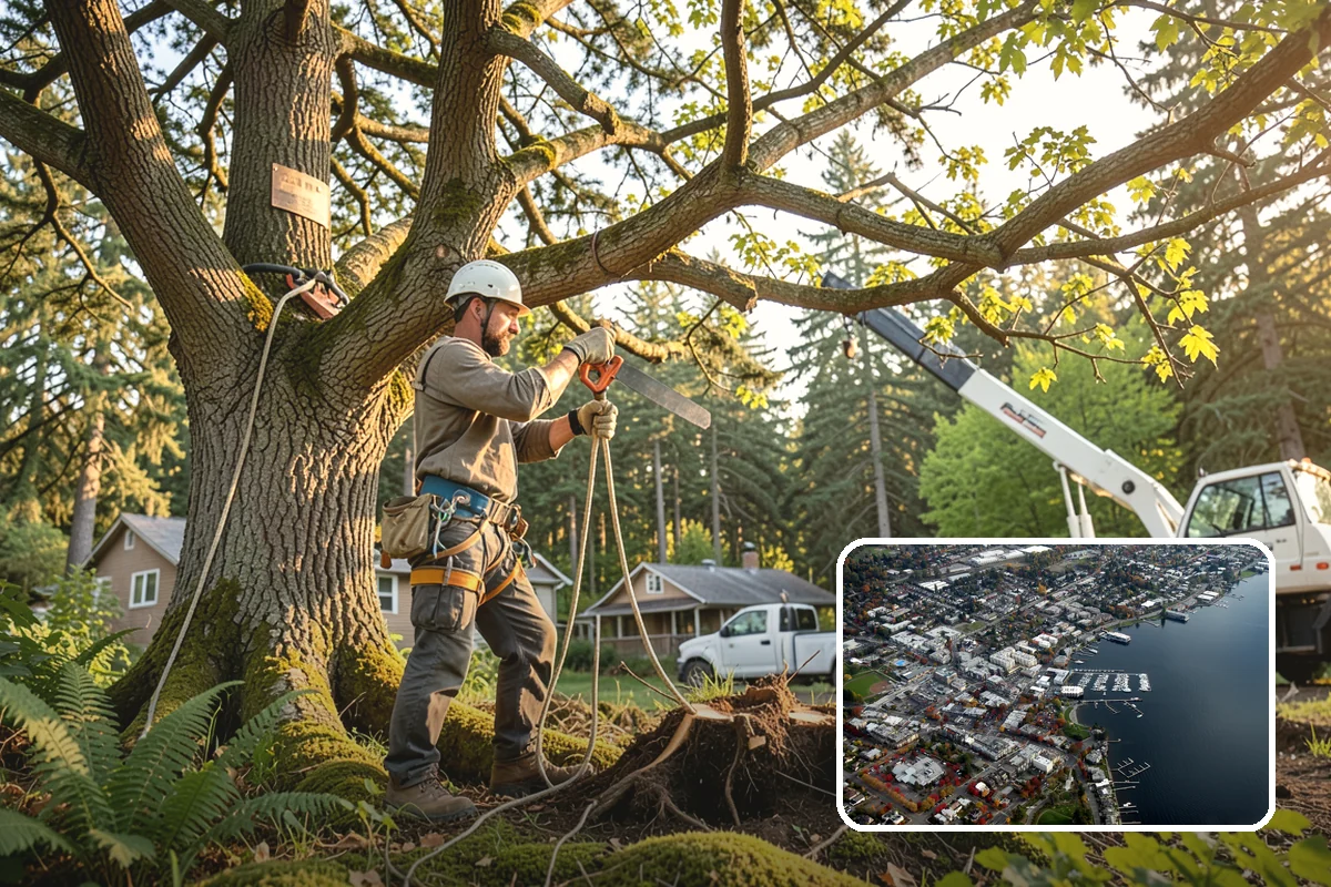 Green waste hauling in Kirkland, King County, WA - Turns removed wood and debris into usable products