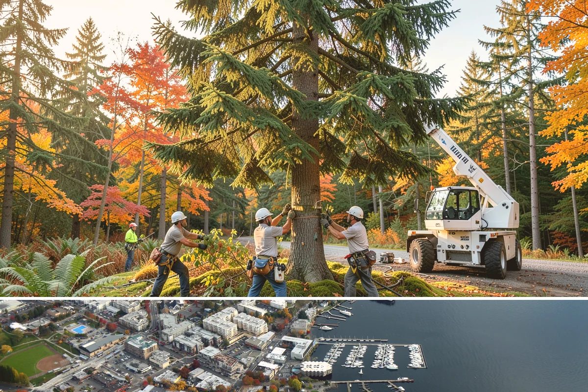 Green waste hauling in Kirkland, King County, WA - This service is performed year-round to clear organic debris after tree work but may face challenges during wet seasons when high...