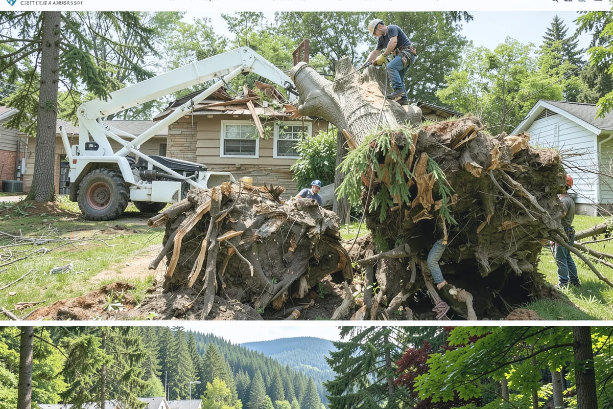 Green waste hauling in Lake Forest Park, King County, WA - This service is performed year-round to clear organic debris after tree work but may face challenges during wet seasons when high...