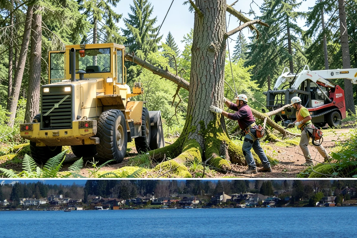 Green waste hauling in Lake Stevens, Snohomish County, WA - This service is performed year-round to clear organic debris after tree work but may face challenges during wet seasons when high...
