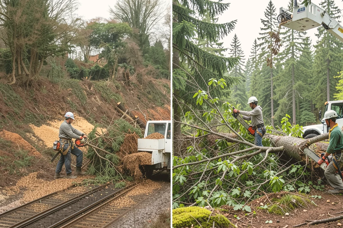 Green waste hauling in Langley, Island County, WA - Sort material by type and size