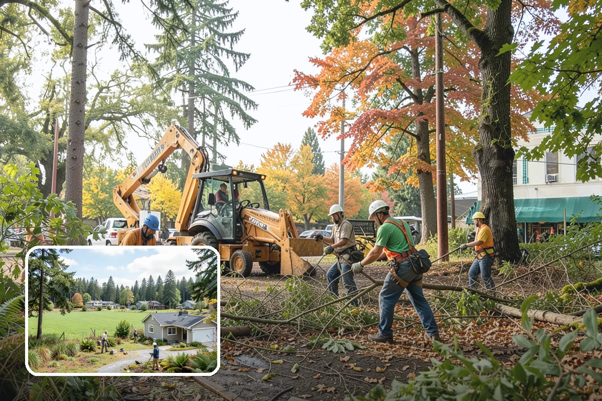 Green waste hauling in Lyman, Skagit County, WA - Turns removed wood and debris into usable products