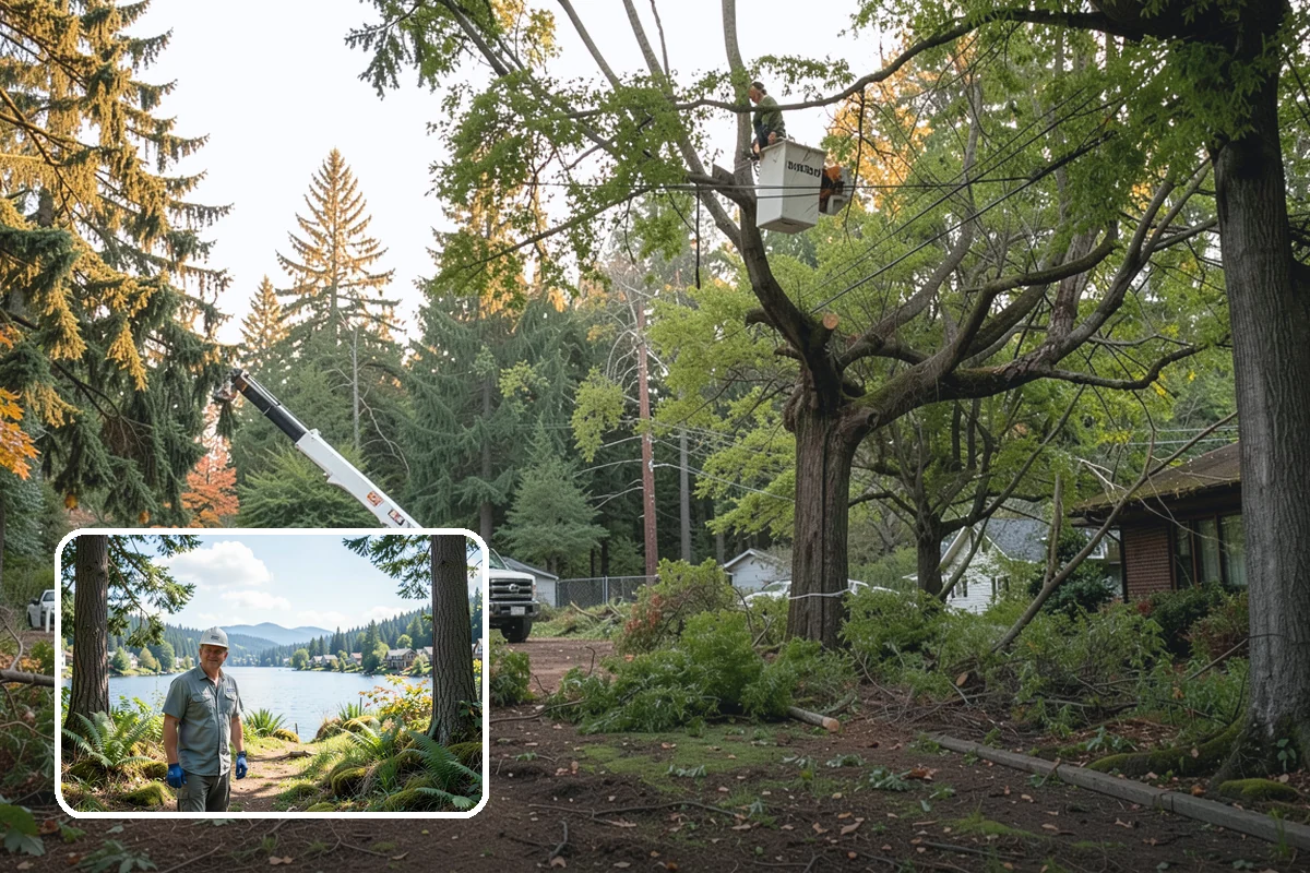 Green waste hauling in Milton, King County, WA - Turns removed wood and debris into usable products