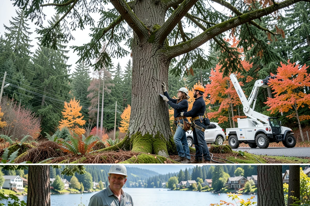 Green waste hauling in Milton, King County, WA - This service is performed year-round to clear organic debris after tree work but may face challenges during wet seasons when high...