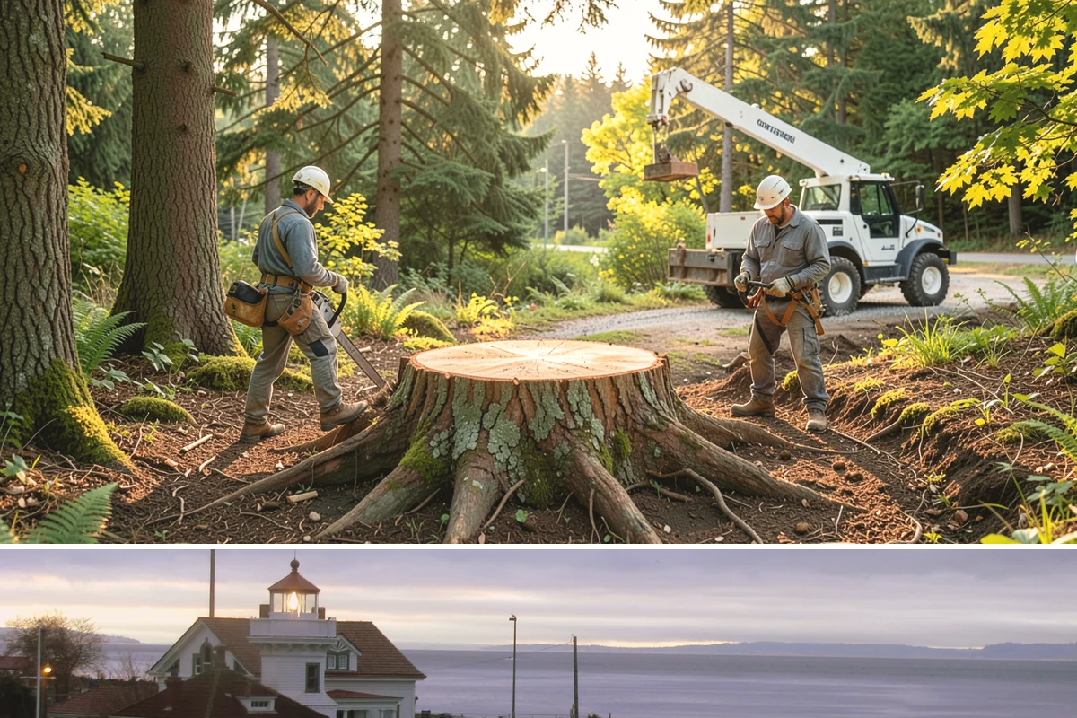Green waste hauling in Mukilteo, Snohomish County, WA - This service is performed year-round to clear organic debris after tree work but may face challenges during wet seasons when high...