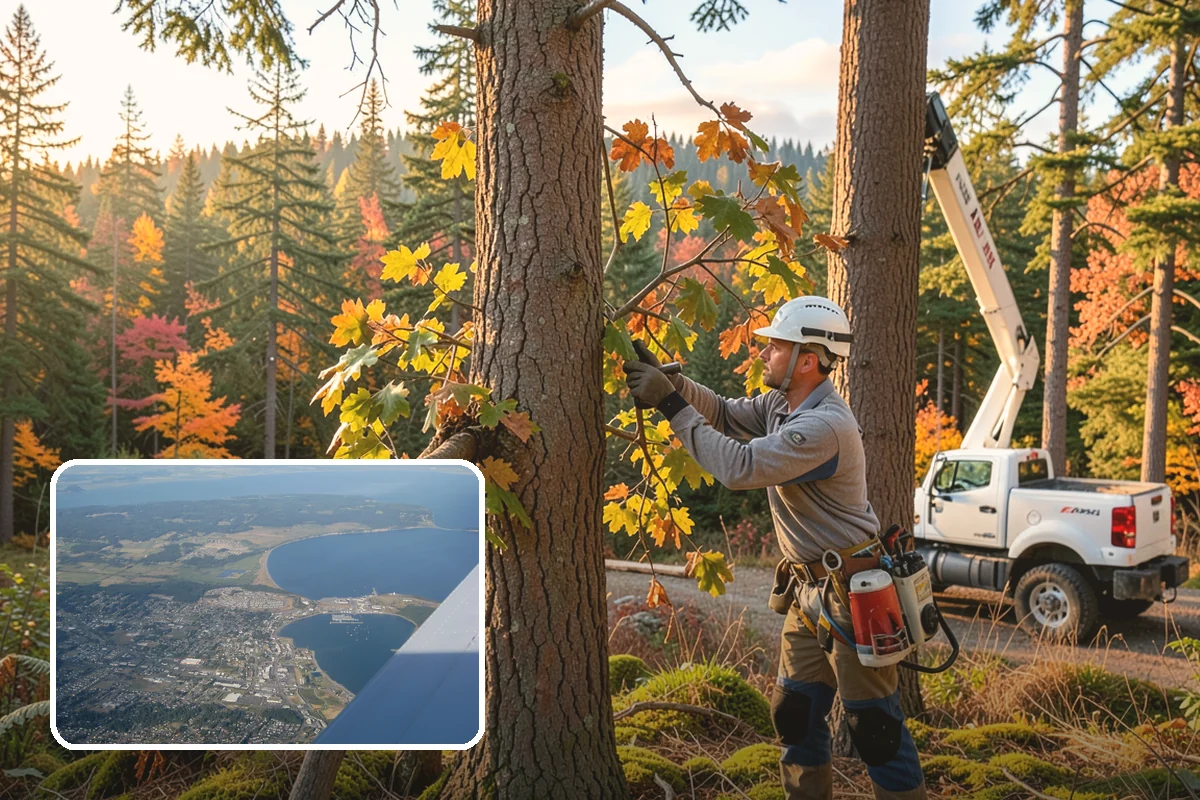 Green waste hauling in Oak Harbor, Island County, WA - Turns removed wood and debris into usable products