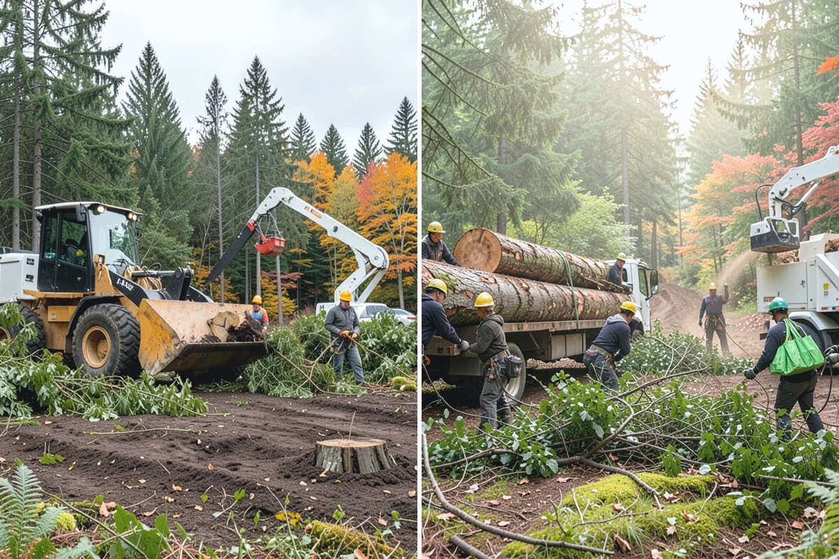 Green waste hauling in Redmond, King County, WA - Sort material by type and size