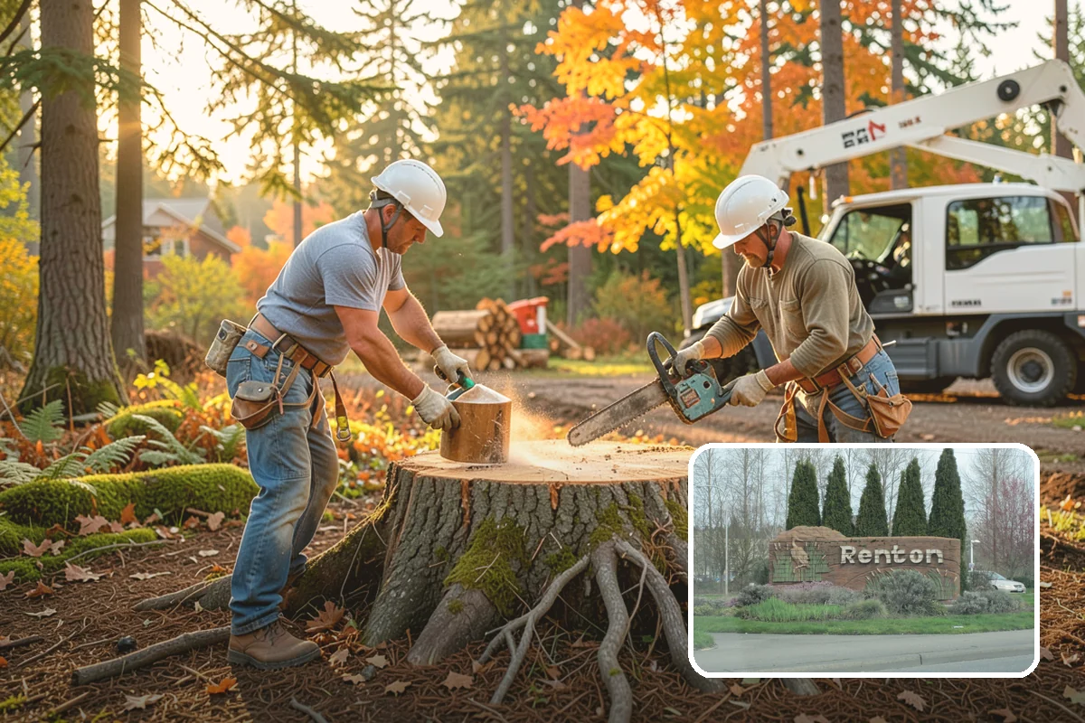 Green waste hauling in Renton, King County, WA - Turns removed wood and debris into usable products