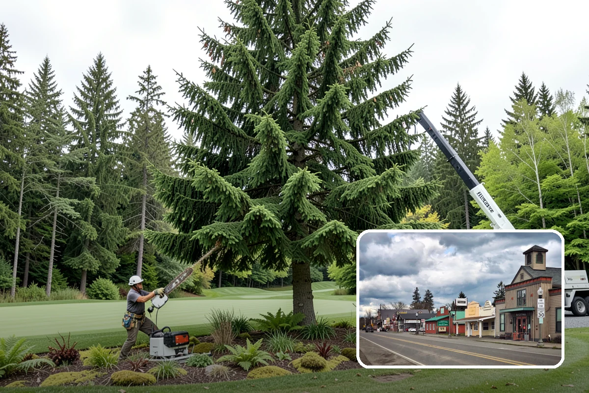 Green waste hauling in Roy, Pierce County, WA - Turns removed wood and debris into usable products