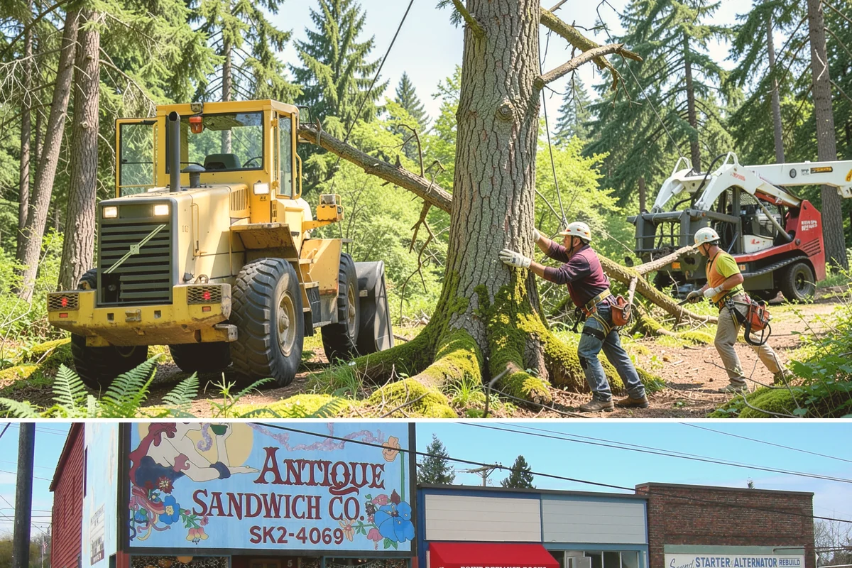 Green waste hauling in Ruston, Pierce County, WA - This service is performed year-round to clear organic debris after tree work but may face challenges during wet seasons when high...
