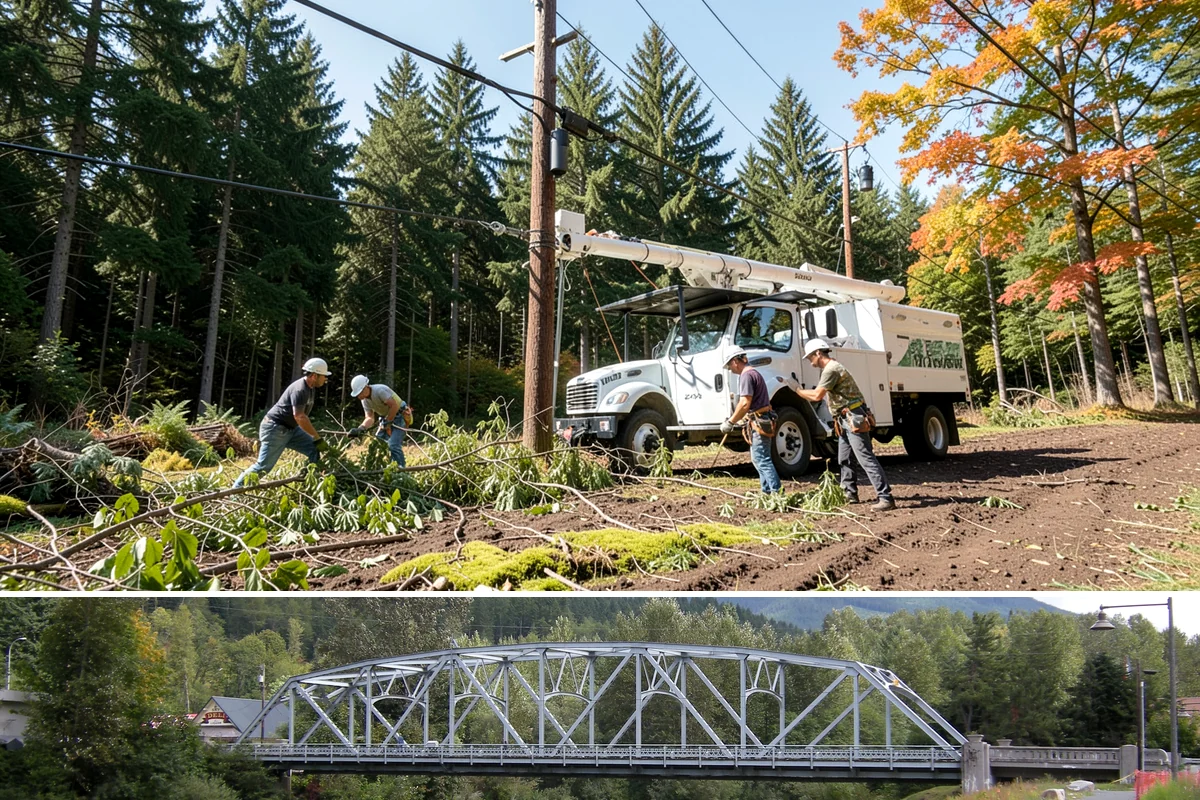 Green waste hauling in Skykomish, King County, WA - This service is performed year-round to clear organic debris after tree work but may face challenges during wet seasons when high...