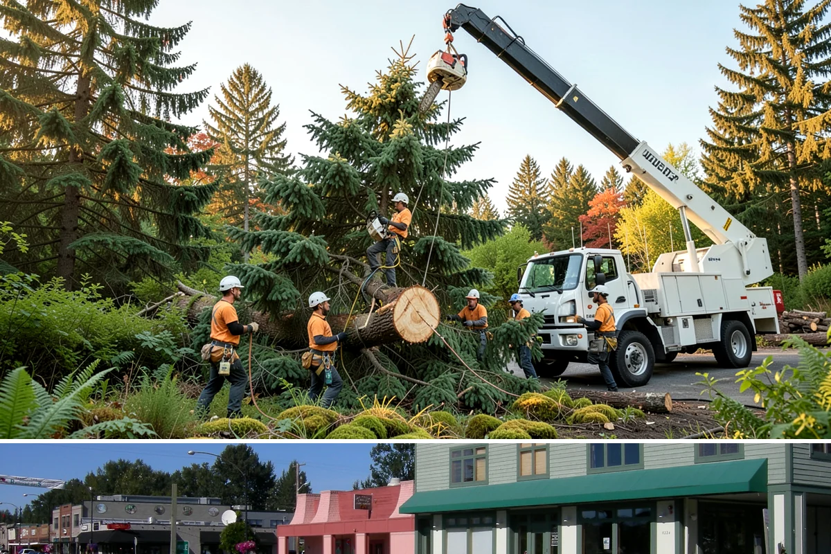 Green waste hauling in Snoqualmie, King County, WA - This service is performed year-round to clear organic debris after tree work but may face challenges during wet seasons when high...