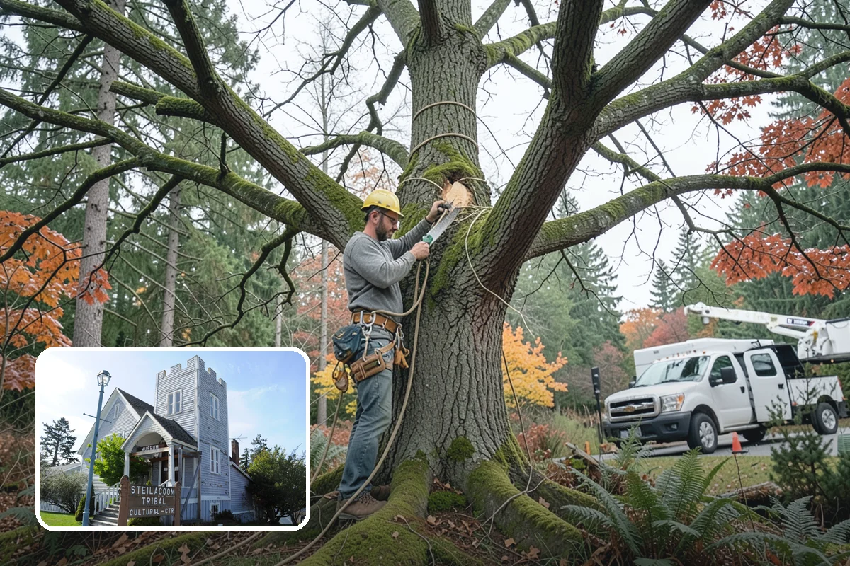 Green waste hauling in Steilacoom, Pierce County, WA - Turns removed wood and debris into usable products