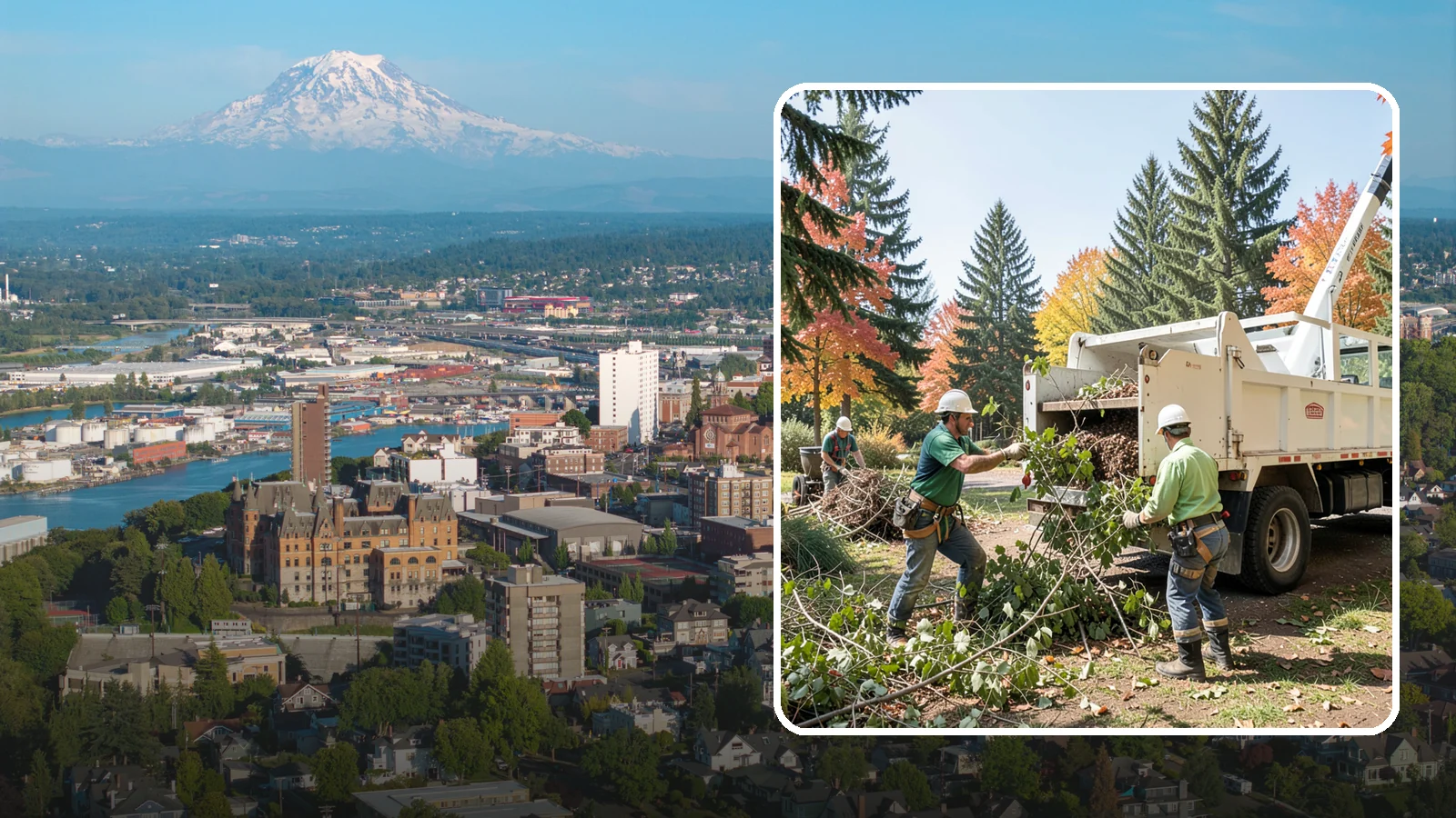 Green waste hauling in Tacoma, Pierce County, WA - The removal and disposal of green waste.