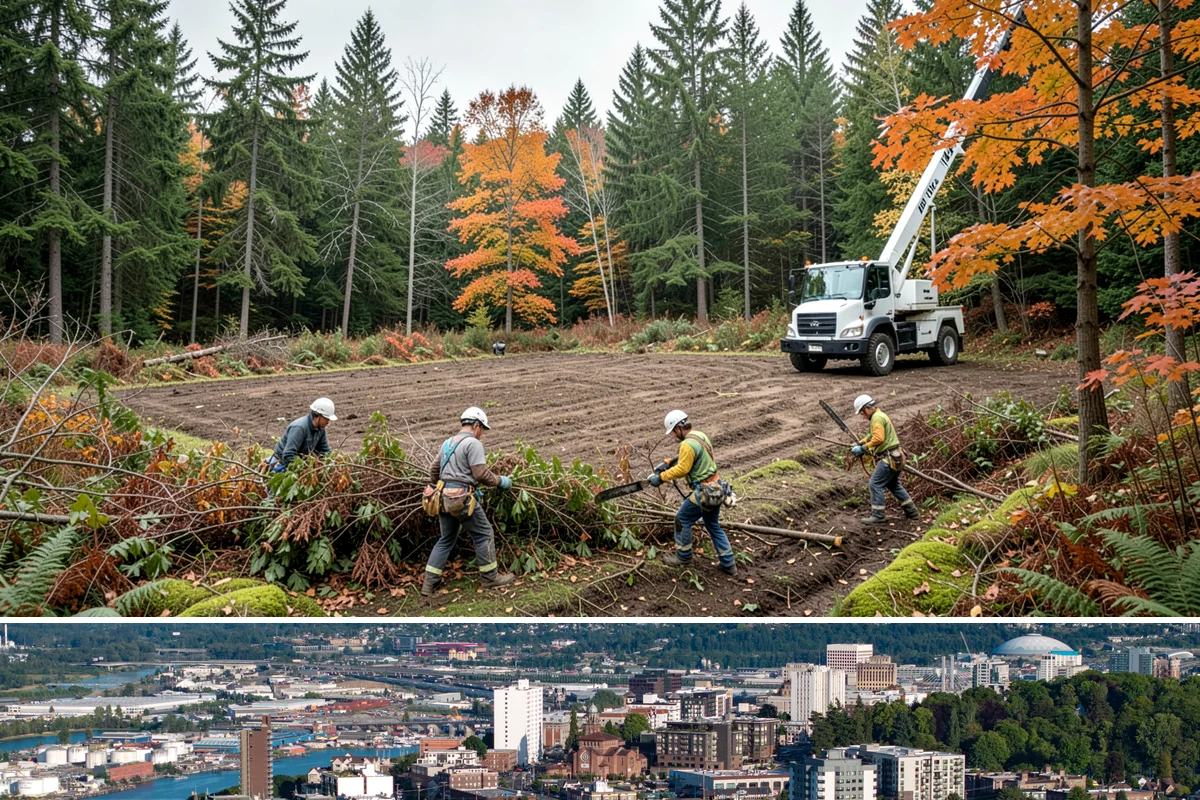 Green waste hauling in Tacoma, Pierce County, WA - This service is performed year-round to clear organic debris after tree work but may face challenges during wet seasons when high...