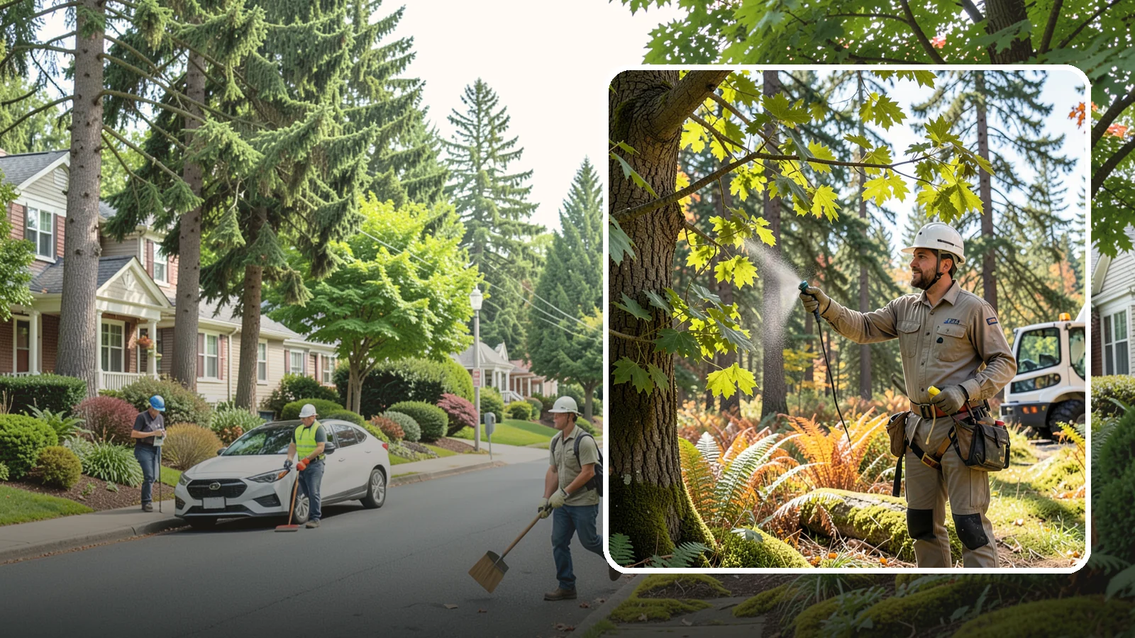 Growth regulator applications in Beaux Arts Village, King County, WA - Applications that slow shoot growth to support tree health.