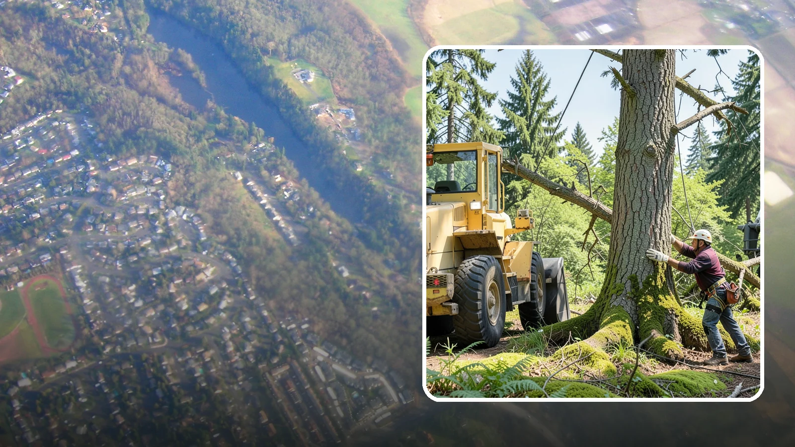 Hanging limb removal in Algona, King County, WA - The removal of broken, suspended limbs.