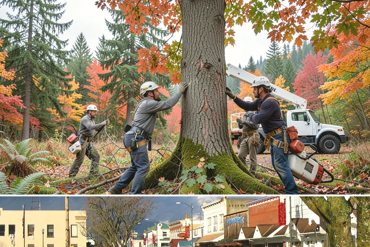 Hanging limb removal in Arlington, Snohomish County, WA - This storm response service is performed immediately following severe weather events to eliminate hazards when hanging branches...