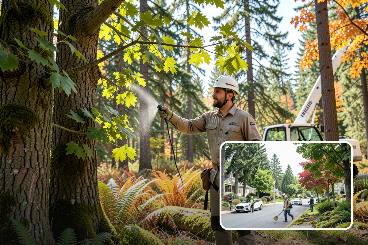 Hanging limb removal in Beaux Arts Village, King County, WA - Restores safety and access quickly