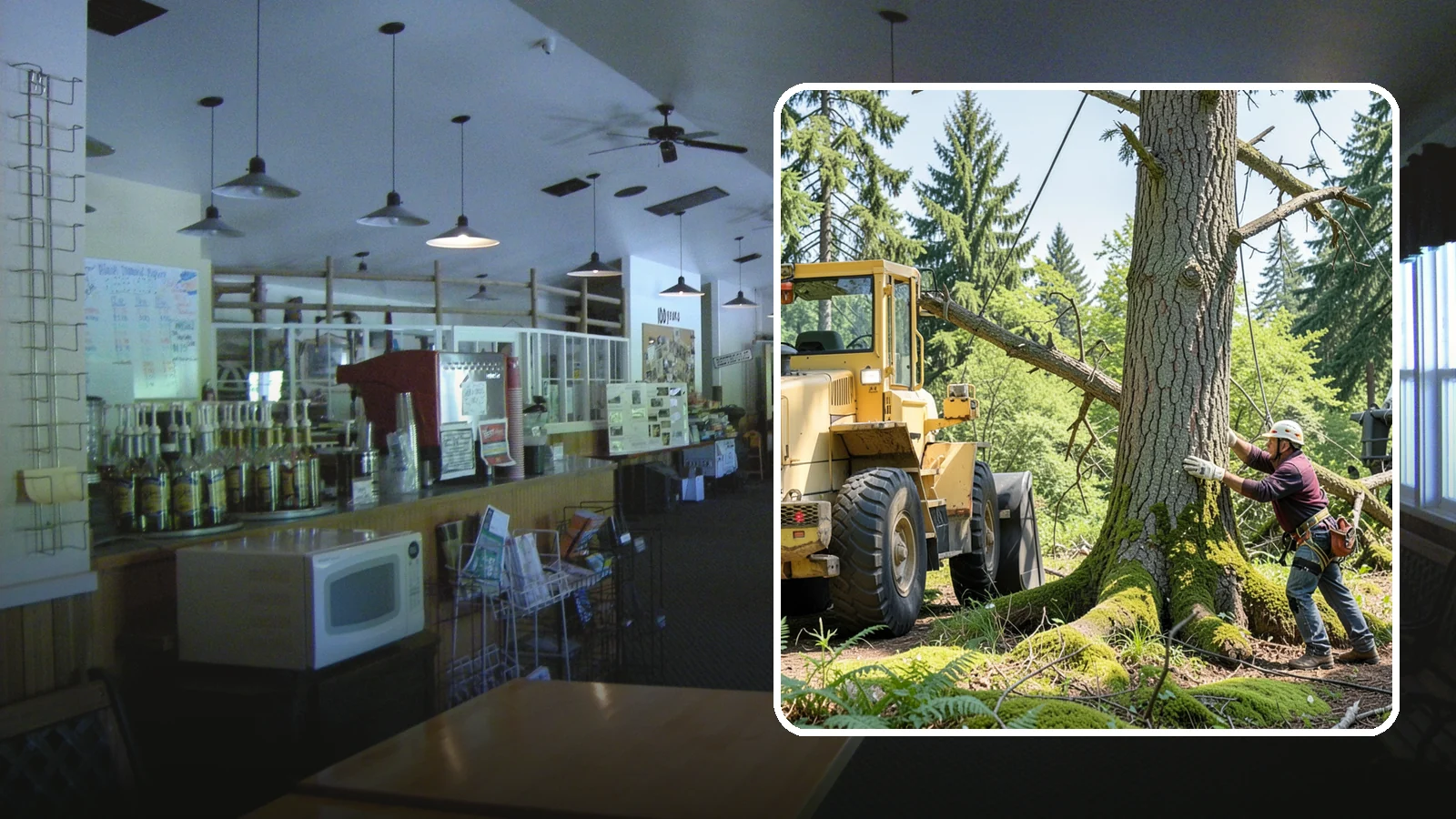 Hanging limb removal in Black Diamond, King County, WA - The removal of broken, suspended limbs.