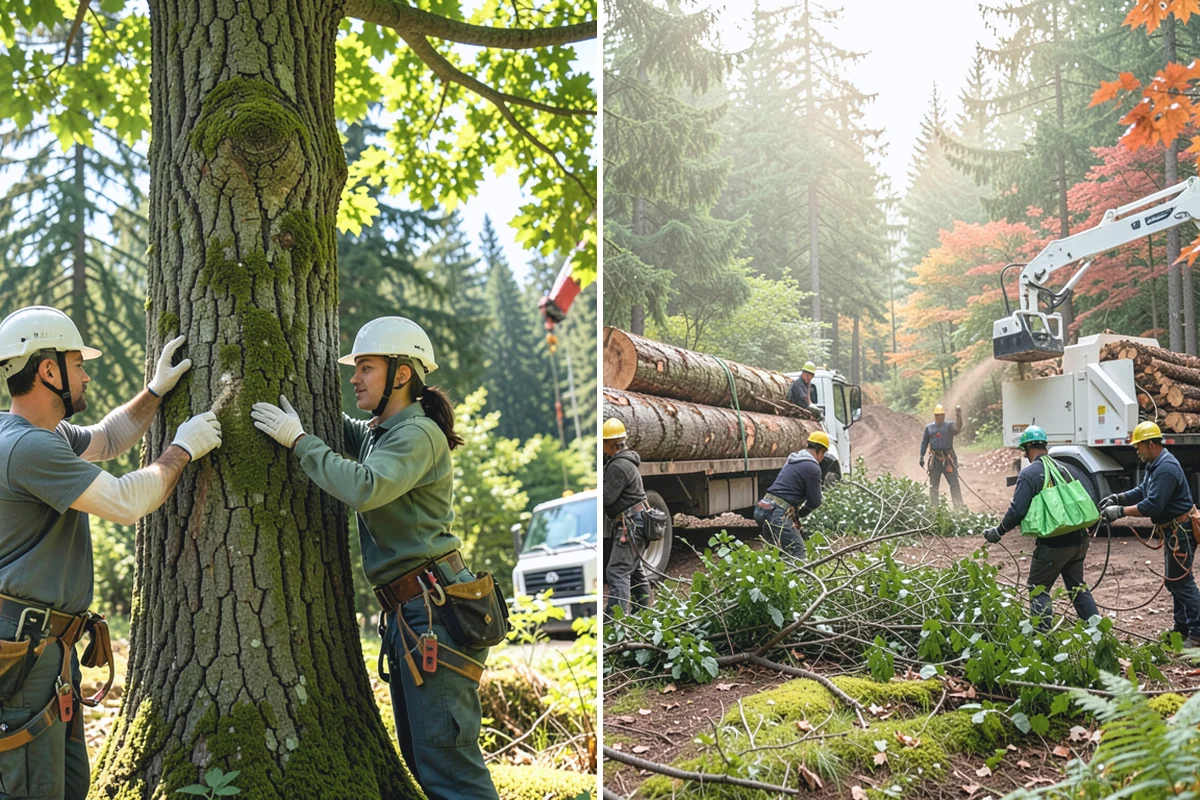 Hanging limb removal in Bonney Lake, Pierce County, WA - Assess damage and immediate hazards