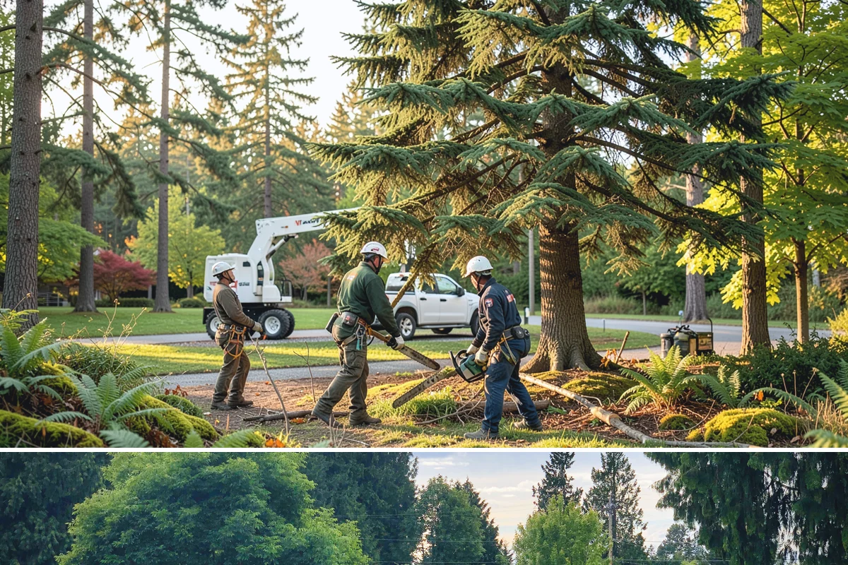 Hanging limb removal in Bonney Lake, Pierce County, WA - This storm response service is performed immediately following severe weather events to eliminate hazards when hanging branches...