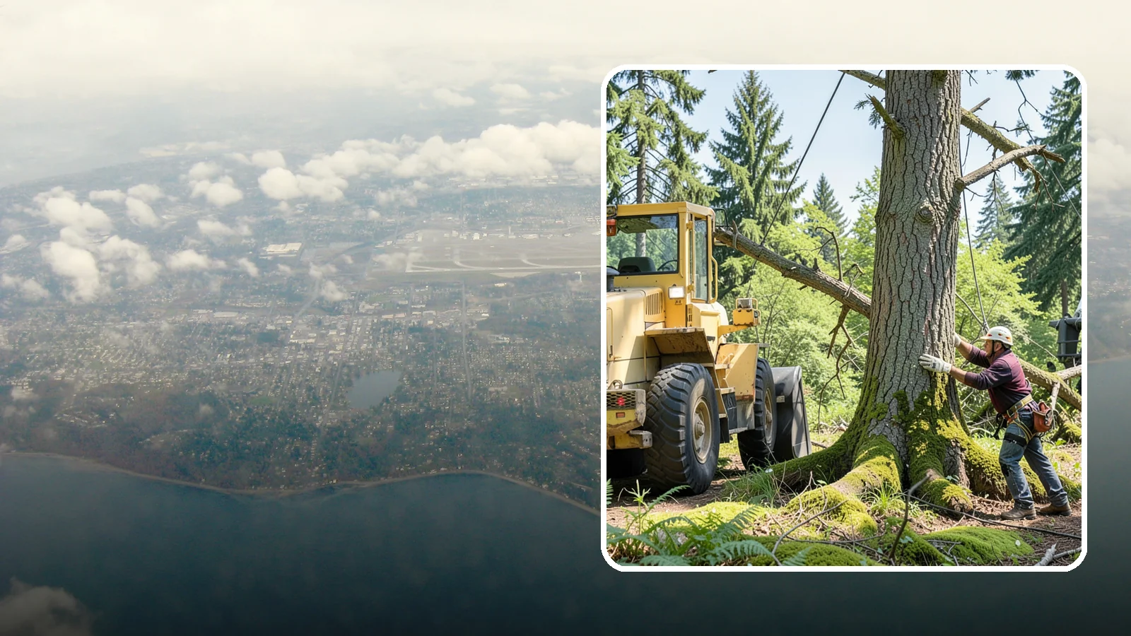 Hanging limb removal in Burien, King County, WA - The removal of broken, suspended limbs.
