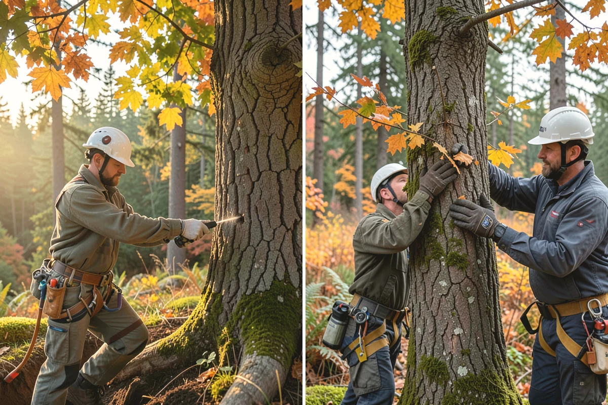 Hanging limb removal in Burien, King County, WA - Assess damage and immediate hazards