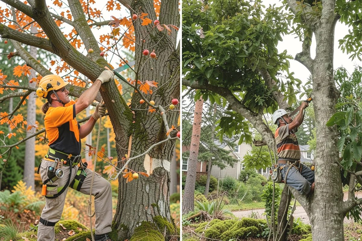 Hanging limb removal in Burlington, Skagit County, WA - Assess damage and immediate hazards