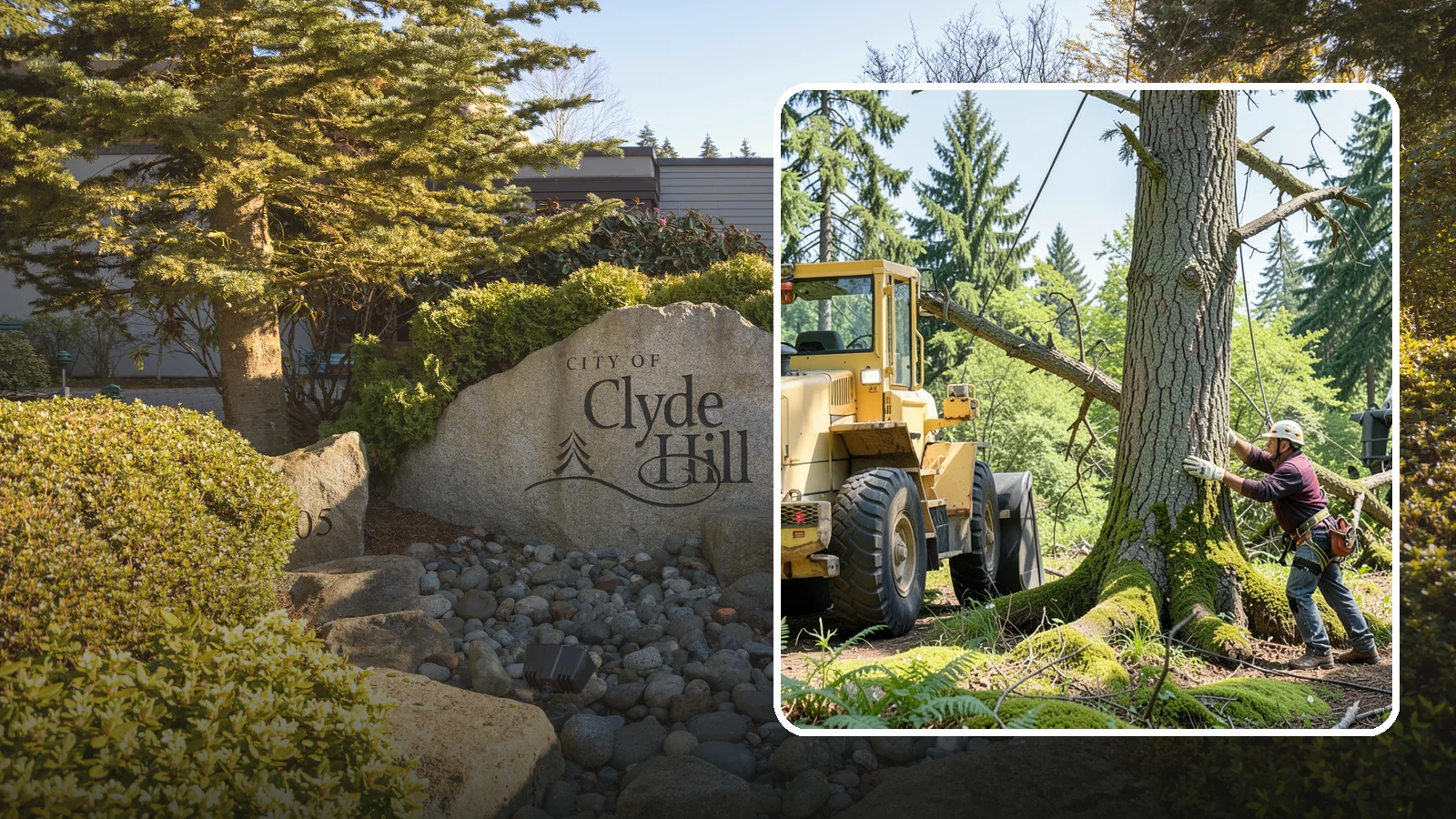 Hanging limb removal in Clyde Hill, King County, WA - The removal of broken, suspended limbs.