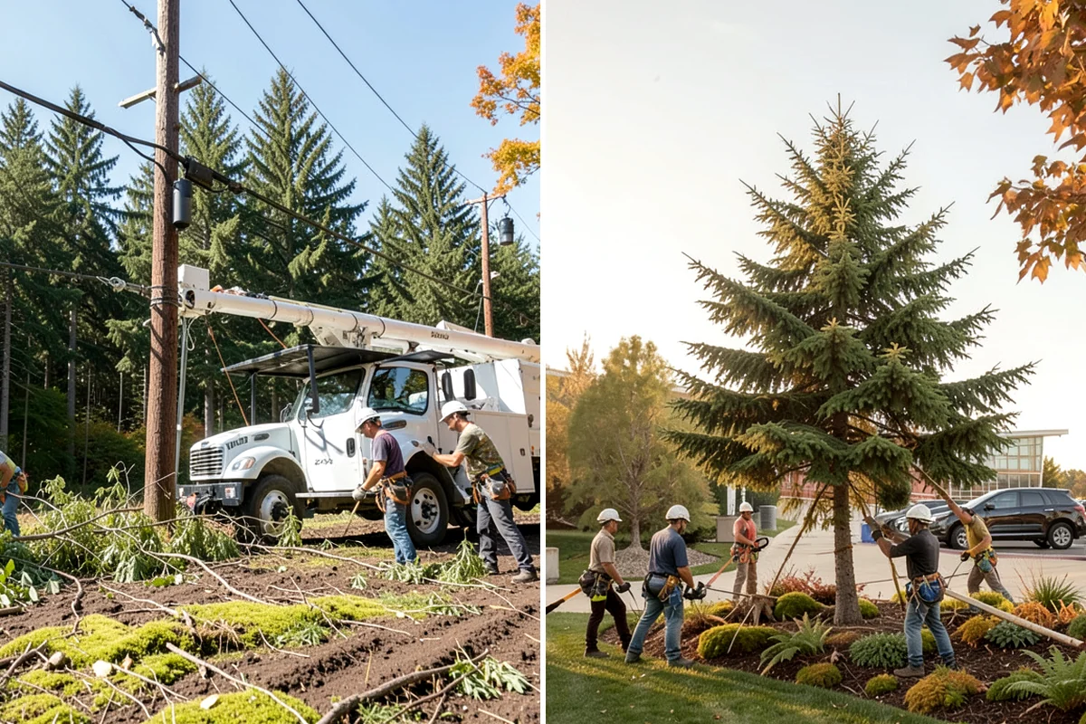 Hanging limb removal in Clyde Hill, King County, WA - Assess damage and immediate hazards