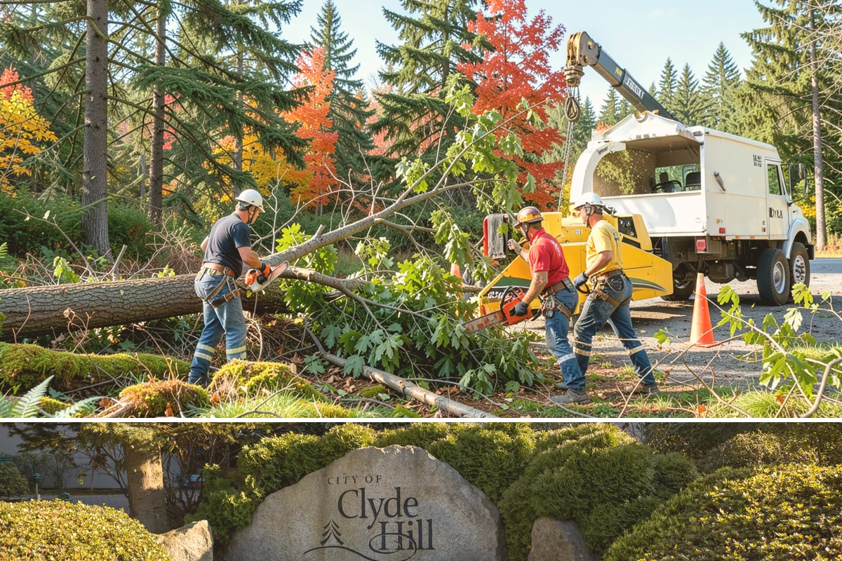Hanging limb removal in Clyde Hill, King County, WA - This storm response service is performed immediately following severe weather events to eliminate hazards when hanging branches...