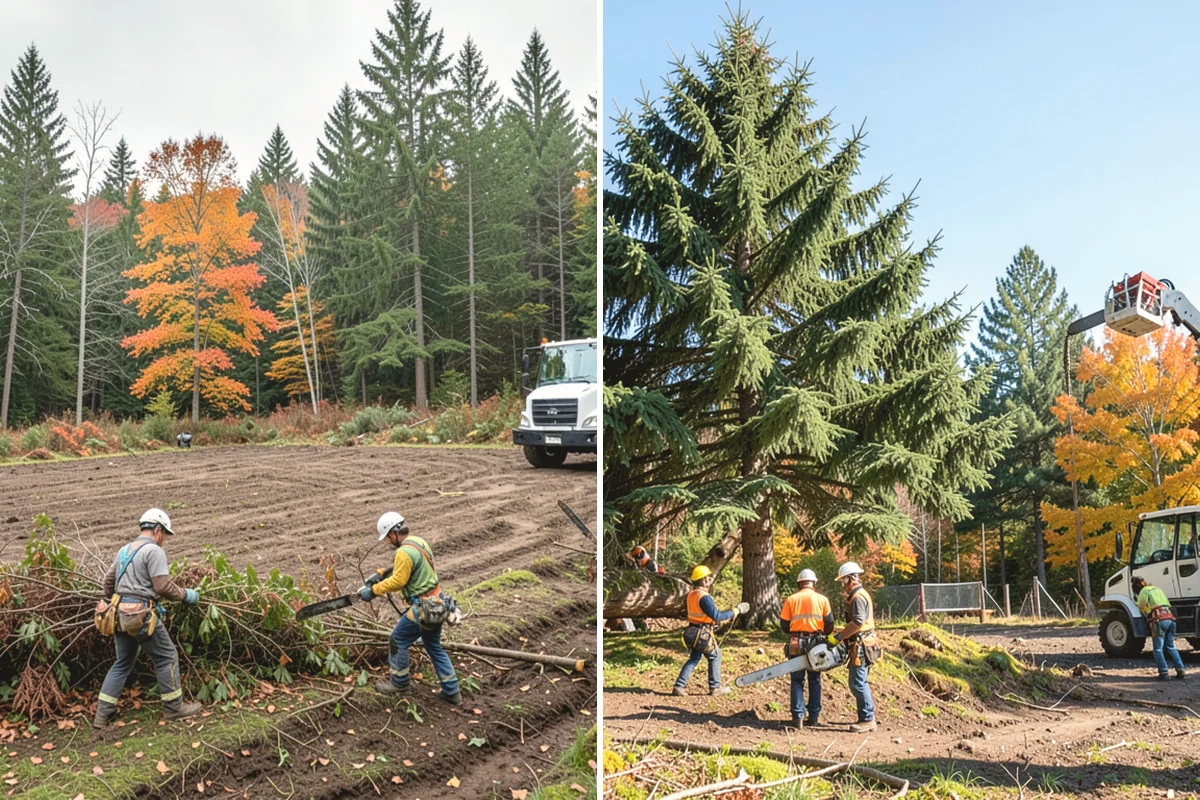 Hanging limb removal in Covington, King County, WA - Assess damage and immediate hazards