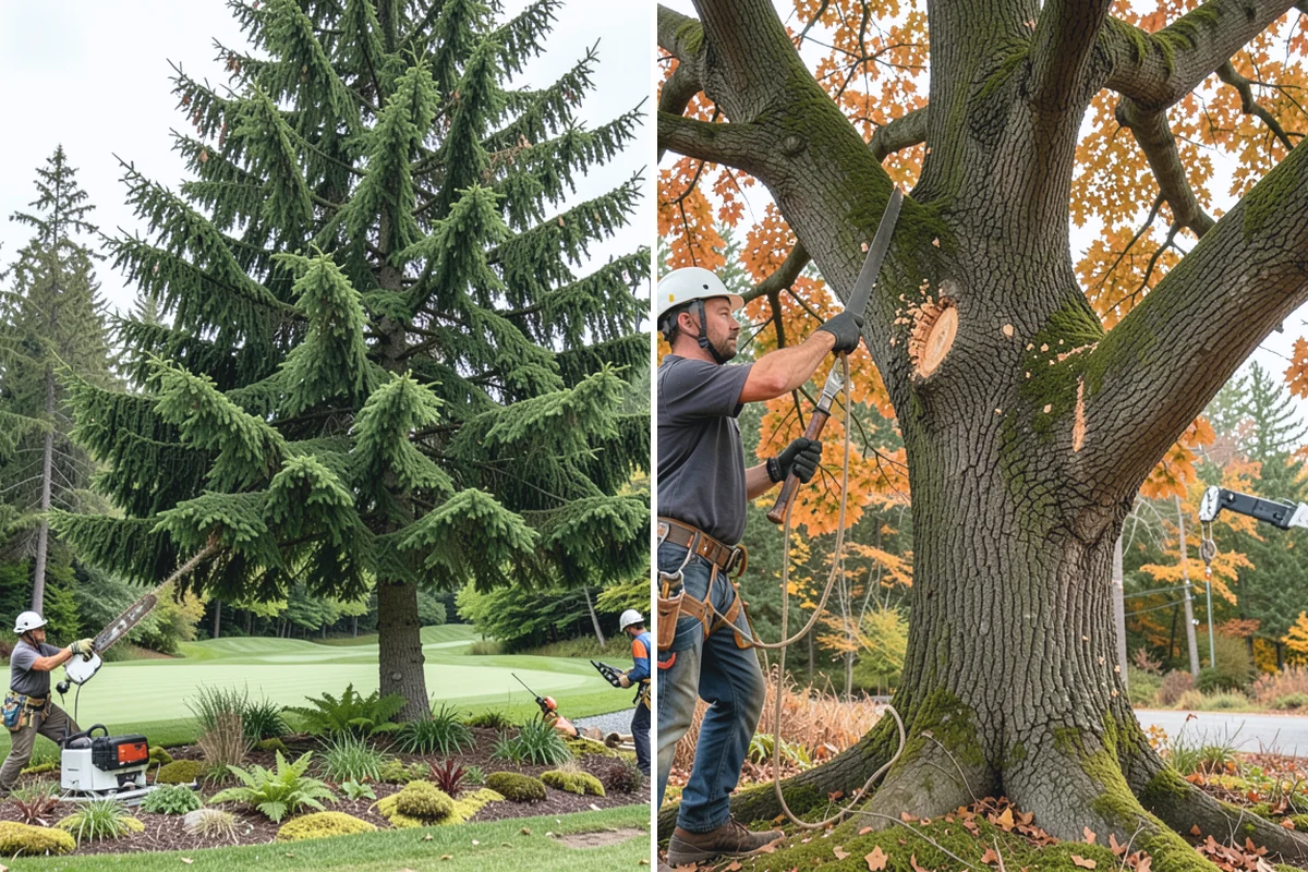 Hanging limb removal in Des Moines, King County, WA - Assess damage and immediate hazards